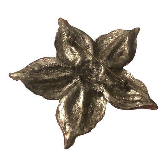 Vintage flower‎ brooch pin - Picture 4 of 4
